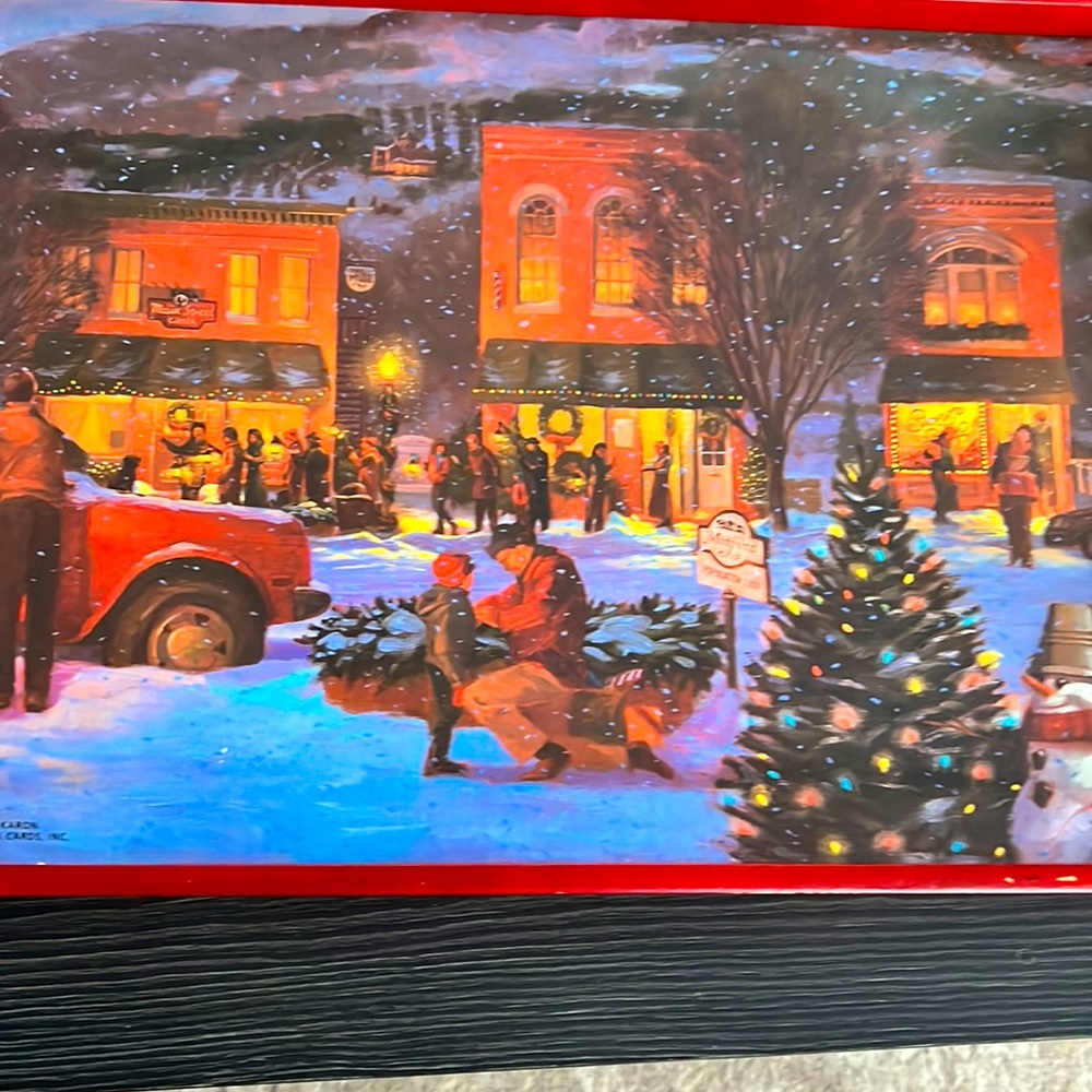 Vintage Christmas tray